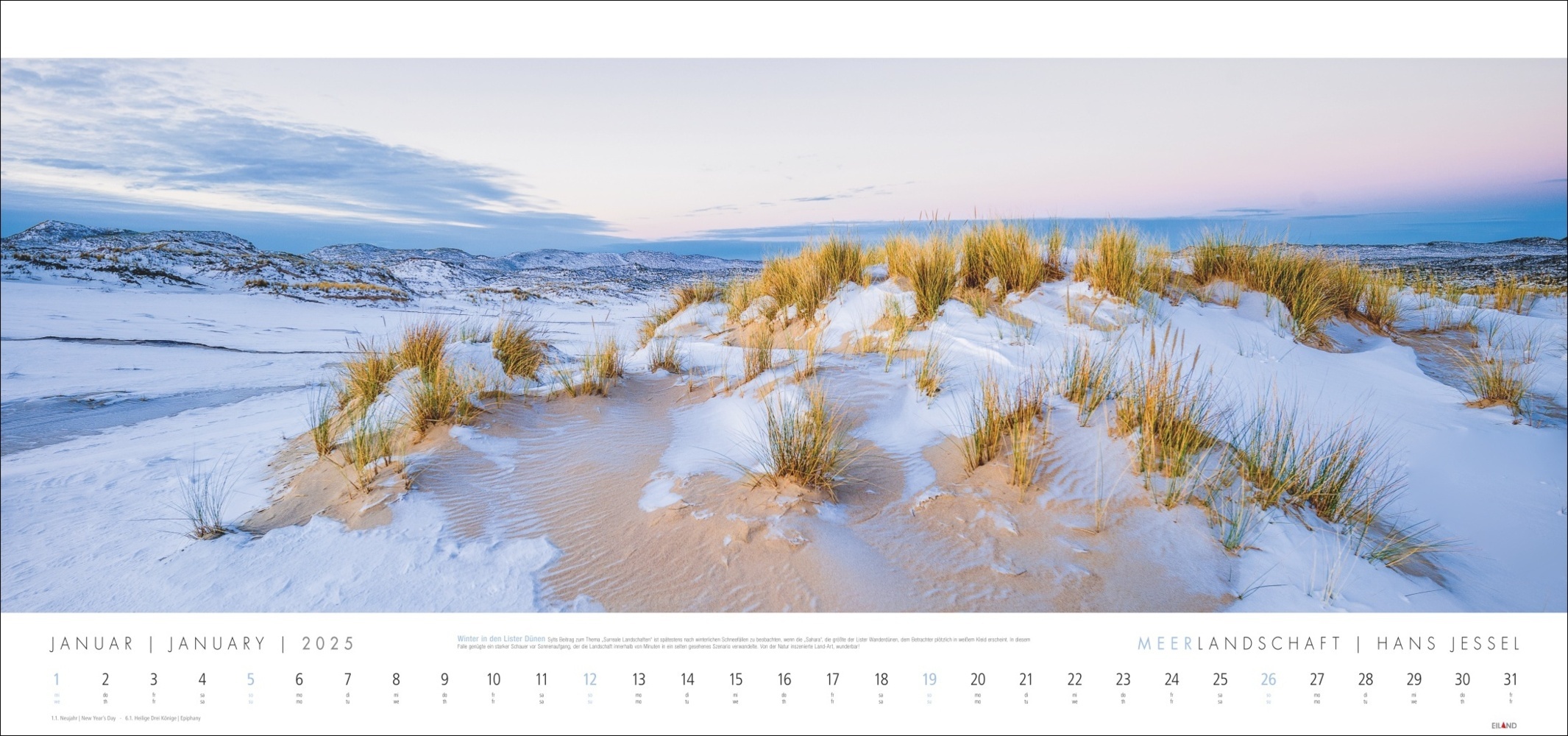 Bild: 9783964023551 | Meerlandschaft Kalender 2025 - Hans Jessel | Hans Jessel | Kalender