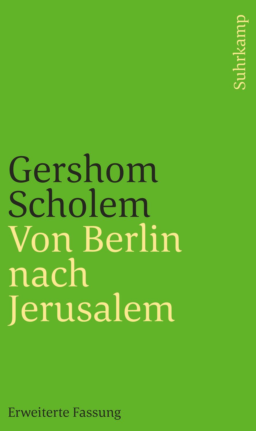 Cover: 9783633241767 | Von Berlin nach Jerusalem | Jugenderinnerungen. Erweiterte Fassung