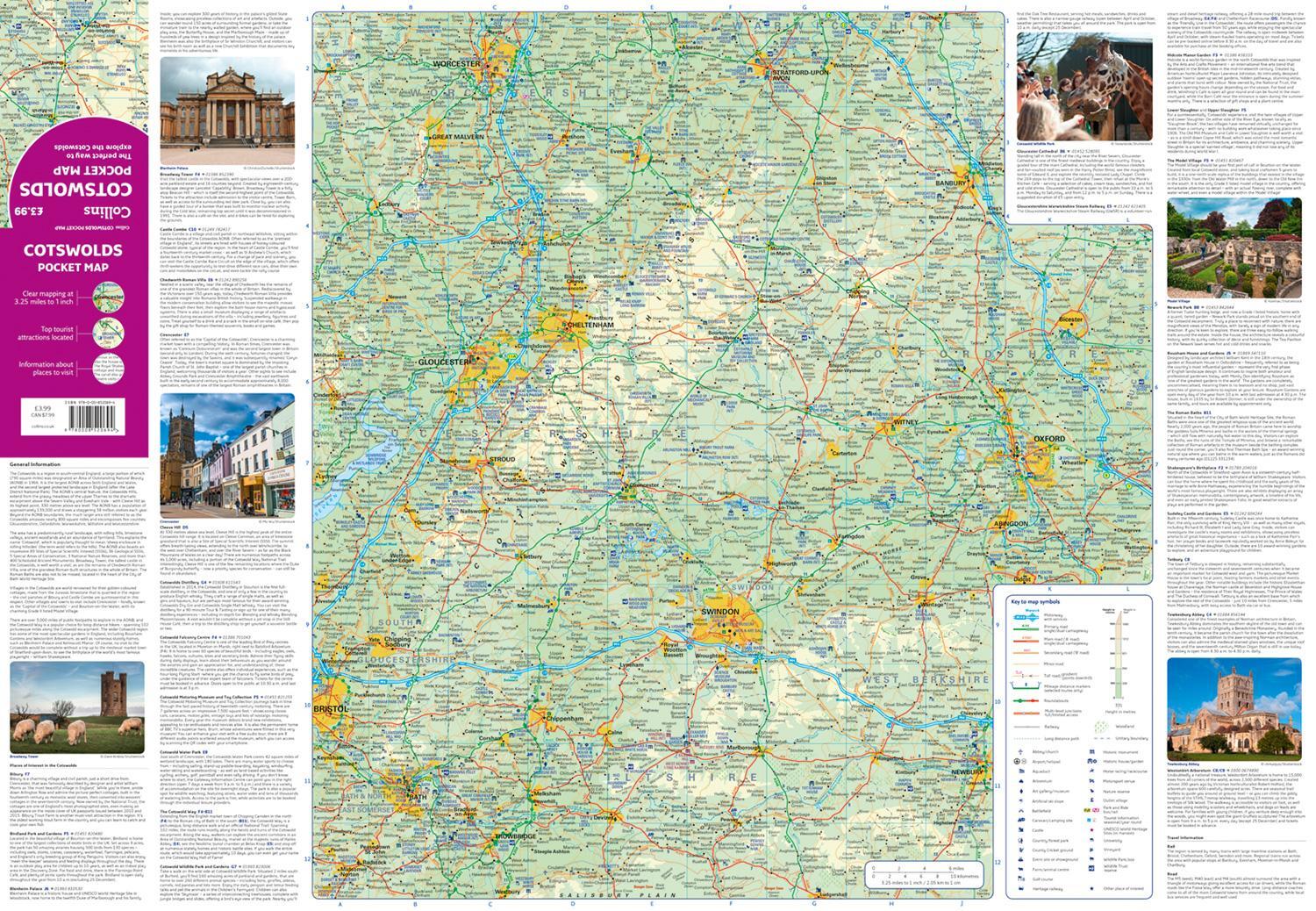 Bild: 9780008520694 | Cotswolds Pocket Map | The Perfect Way to Explore the Cotswolds | Maps