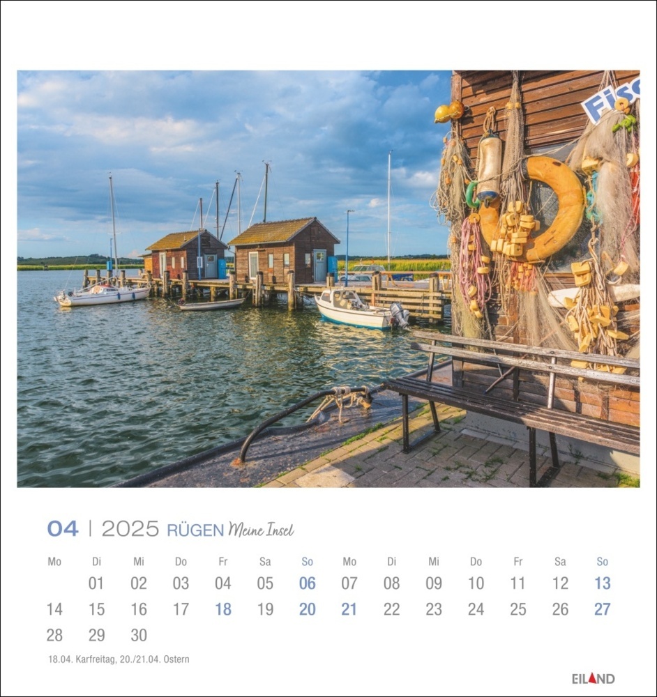 Bild: 9783964023360 | Rügen Postkartenkalender 2025 - Meine Insel | Kalender | Spiralbindung