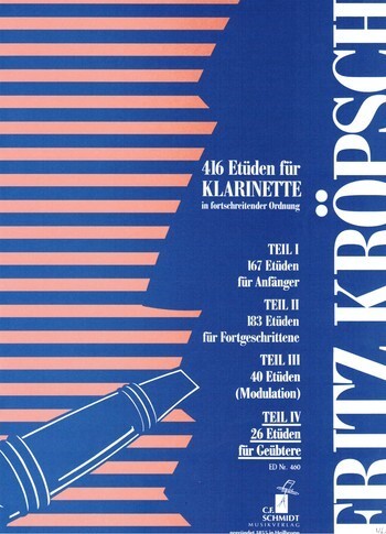 Cover: 9790500330592 | 26 Etüden für Klarinette | Friedrich Kröpsch | Buch