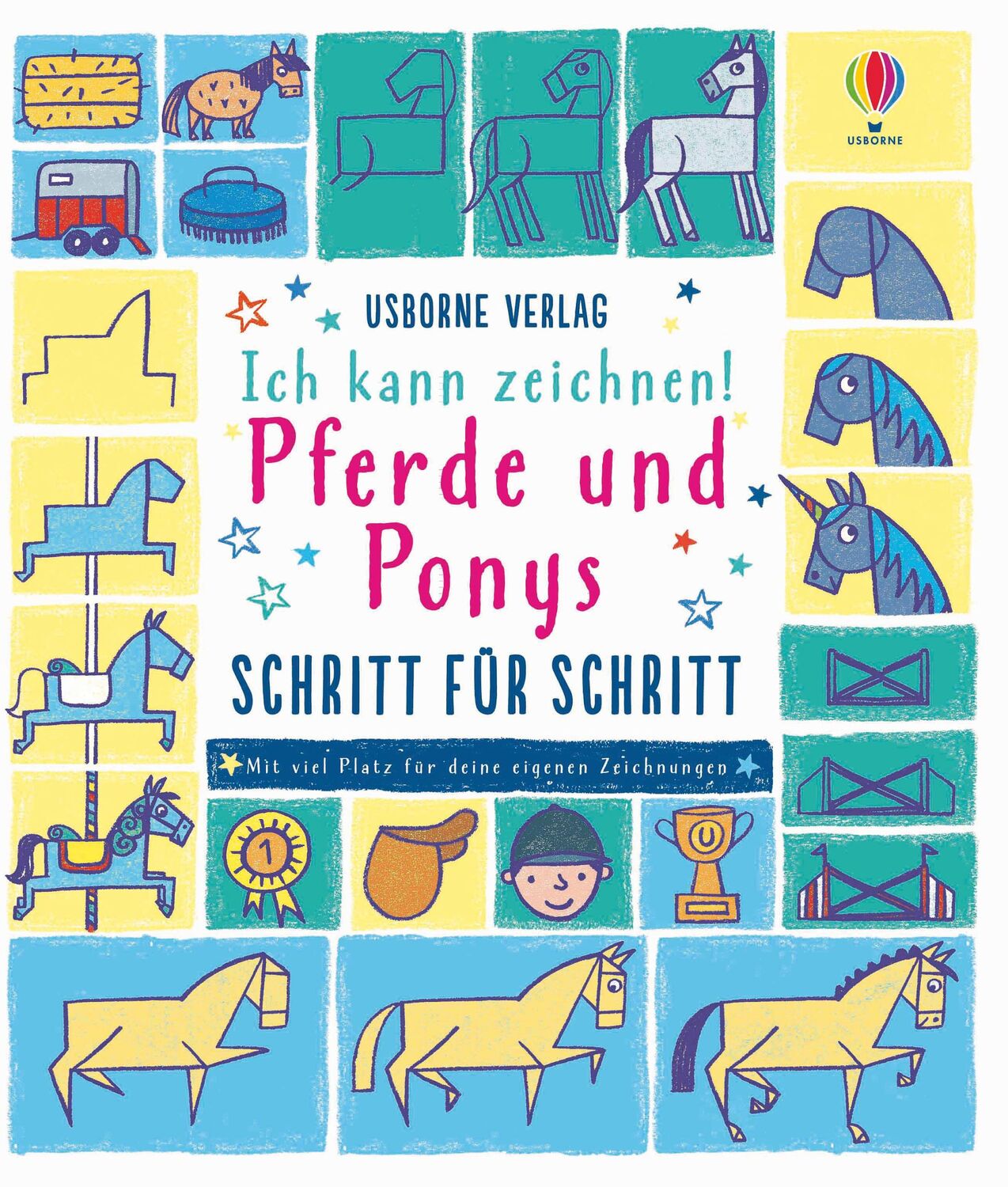 Cover: 9781789412673 | Ich kann zeichnen! Pferde und Ponys - Schritt für Schritt | Fiona Watt