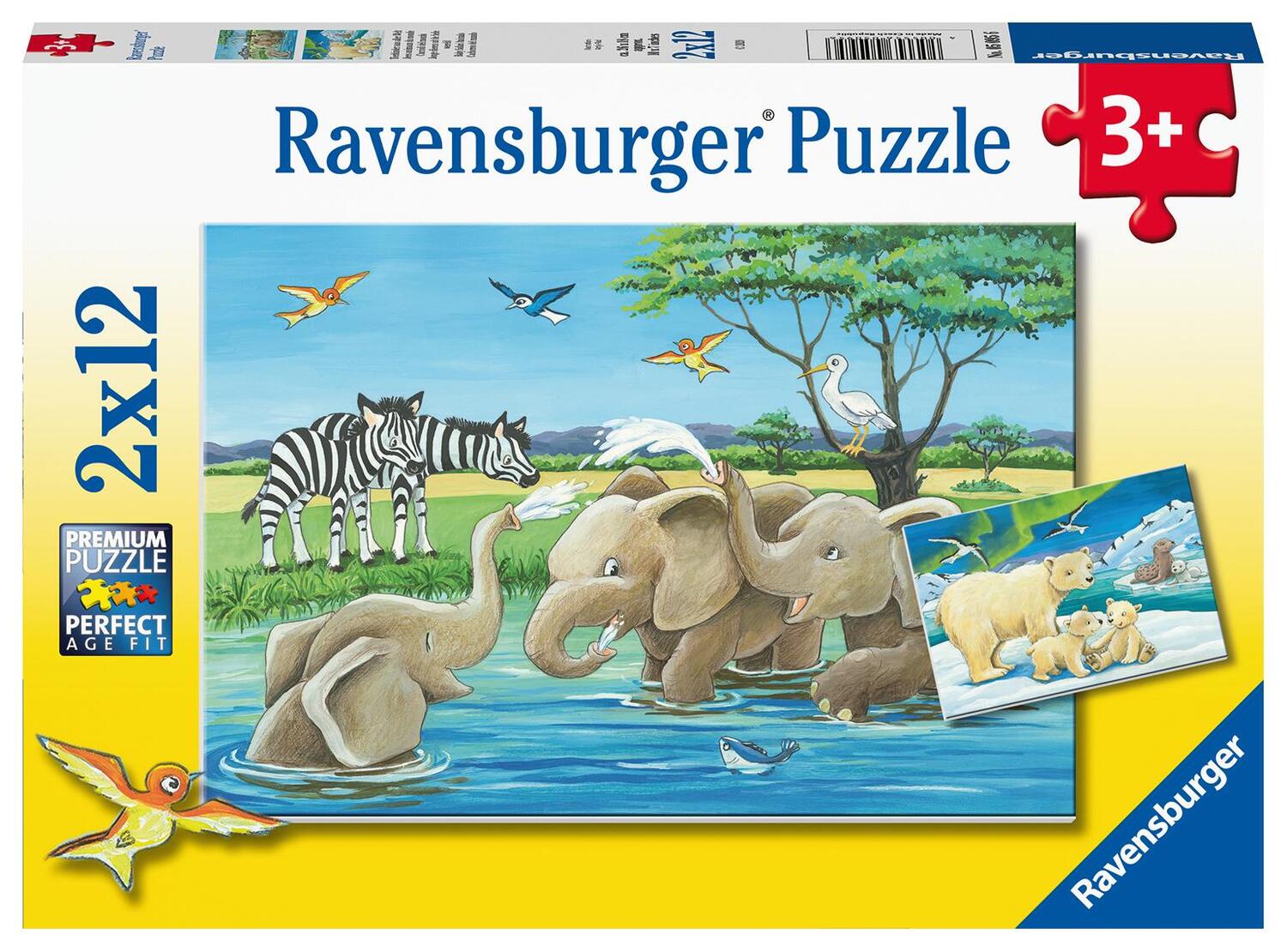 Cover: 4005556050956 | Ravensburger Kinderpuzzle - 05095 Tierkinder aus aller Welt -...