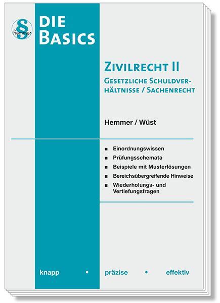 Cover: 9783968382845 | Basics Zivilrecht II Gesetzliche Schuldverhältnisse / Sachenrecht