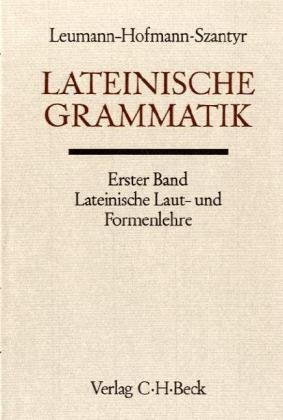 Cover: 9783406014260 | Lateinische Grammatik Bd. 1: Lateinische Laut-und Formenlehre. Tl.1