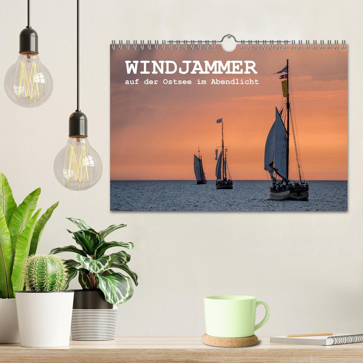 Bild: 9783435581849 | Windjammer auf der Ostsee im Abendlicht (Wandkalender 2025 DIN A4...