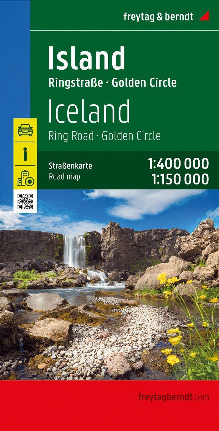 Cover: 9783707921915 | Island, Straßenkarte 1:400.000, freytag &amp; berndt | Freytag &amp; Berndt