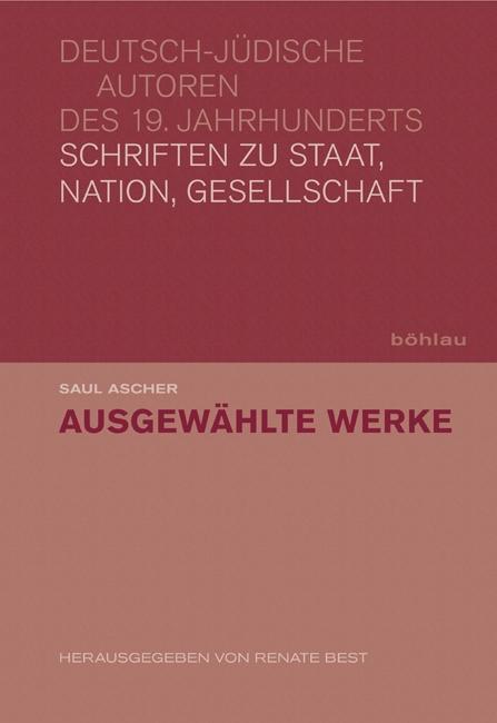 Cover: 9783412204518 | Ausgewählte Werke | Saul Ascher | Buch | 326 S. | Deutsch | 2010