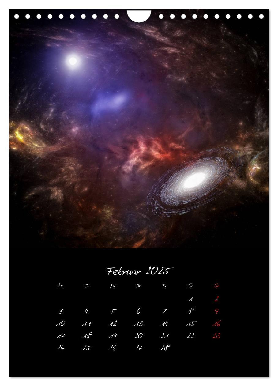 Bild: 9783457033951 | Die große Reise in dem Universum (Wandkalender 2025 DIN A4 hoch),...