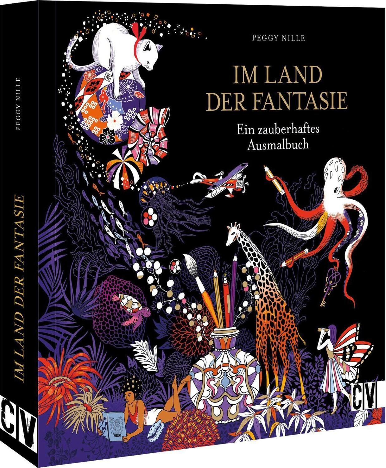 Cover: 9783862304561 | Im Land der Fantasie | Ein zauberhaftes Ausmalbuch | Peggy Nille