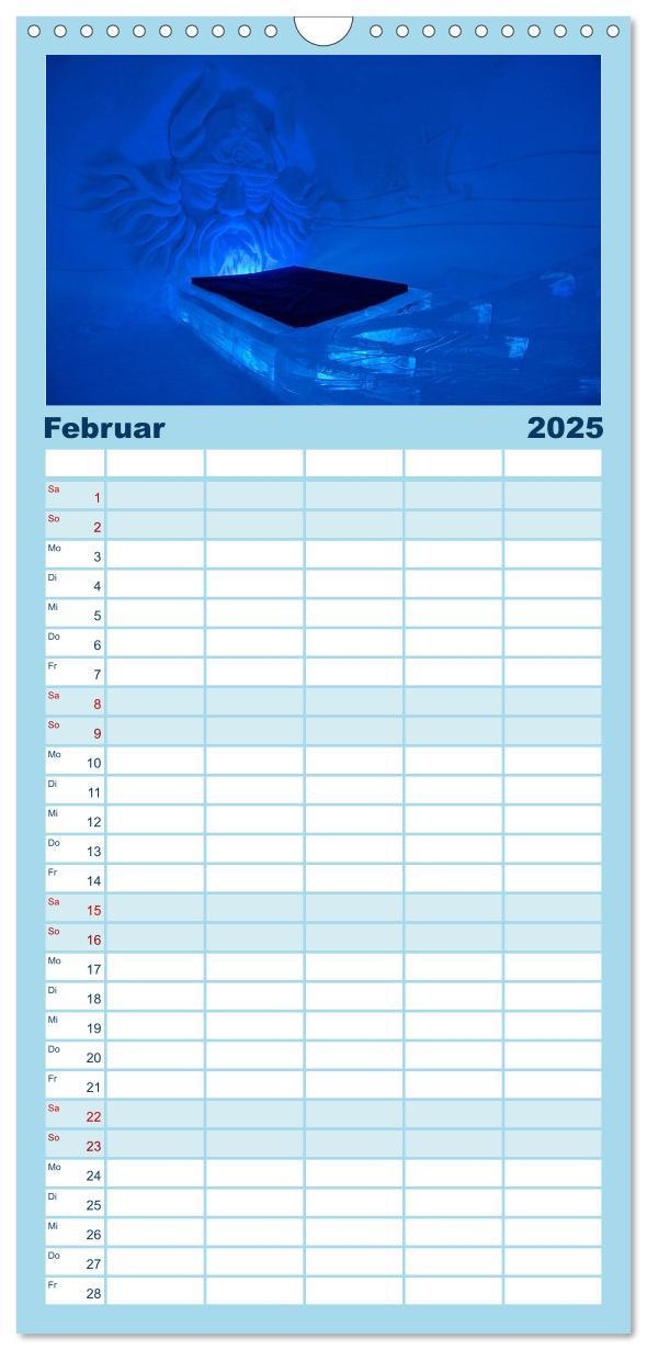 Bild: 9783457113837 | Familienplaner 2025 - Lappland mit 5 Spalten (Wandkalender, 21 x 45...