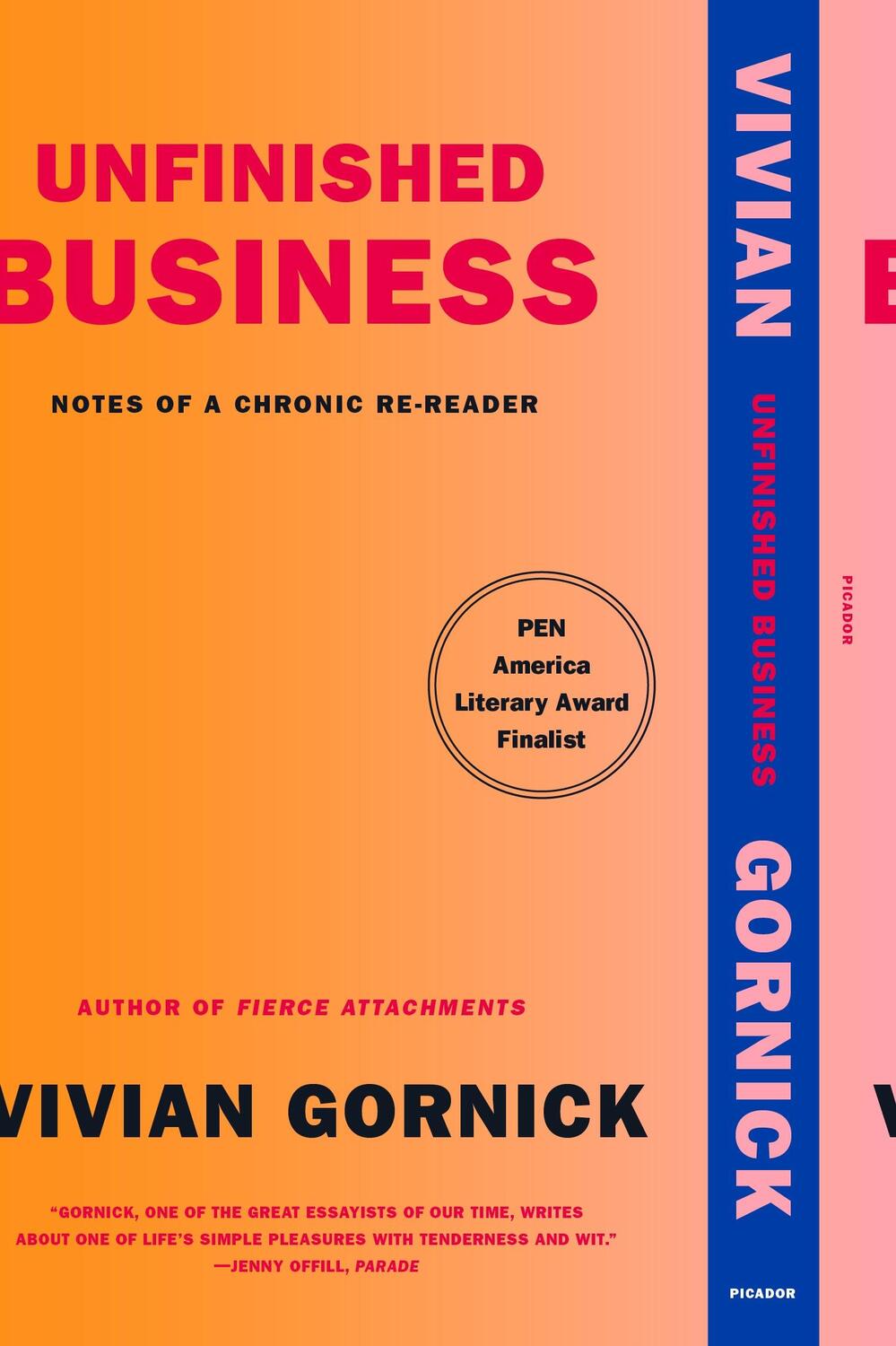 Cover: 9781250785725 | Unfinished Business | Notes of a Chronic Re-reader | Vivian Gornick
