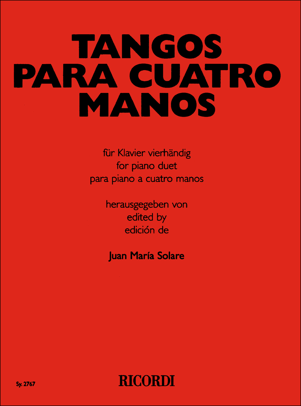 Cover: 9790204227679 | Tangos para cuatro manos | Buch | Ricordi Berlin | EAN 9790204227679