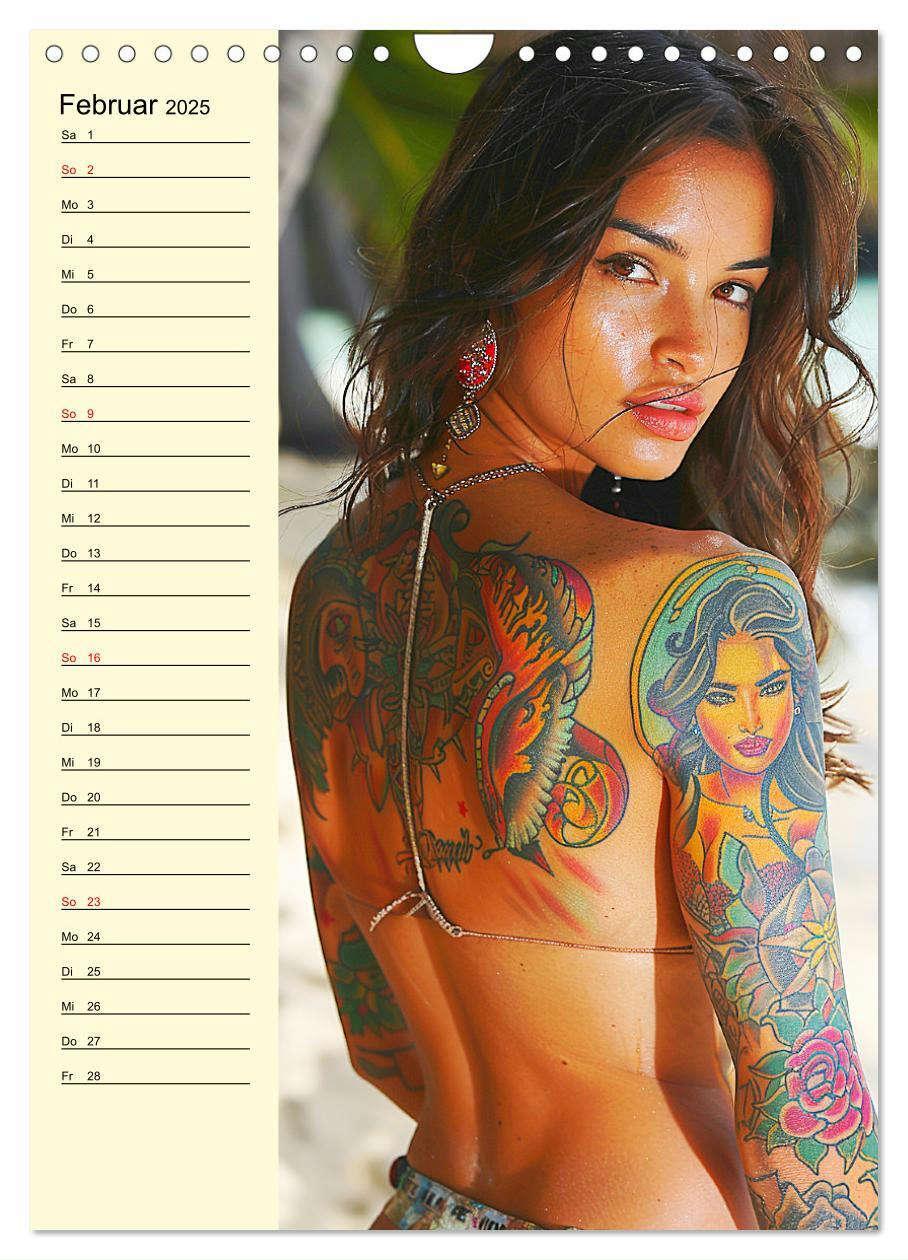 Bild: 9783457129173 | Coole Tatoo-Girls. Hübsch, modern und selbstbewusst (Wandkalender...