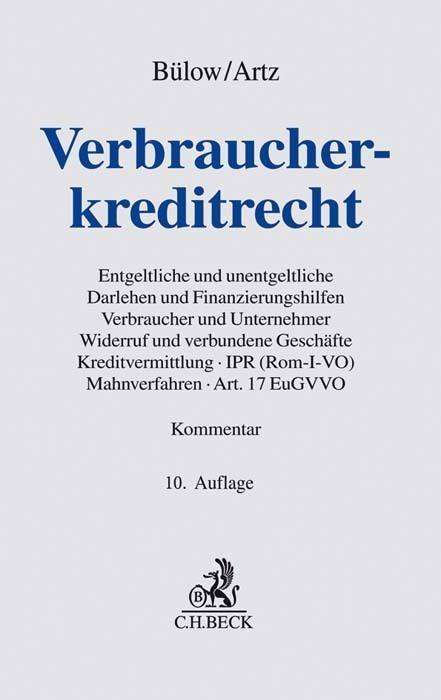 Cover: 9783406728693 | Verbraucherkreditrecht | Peter Bülow (u. a.) | Buch | 2019