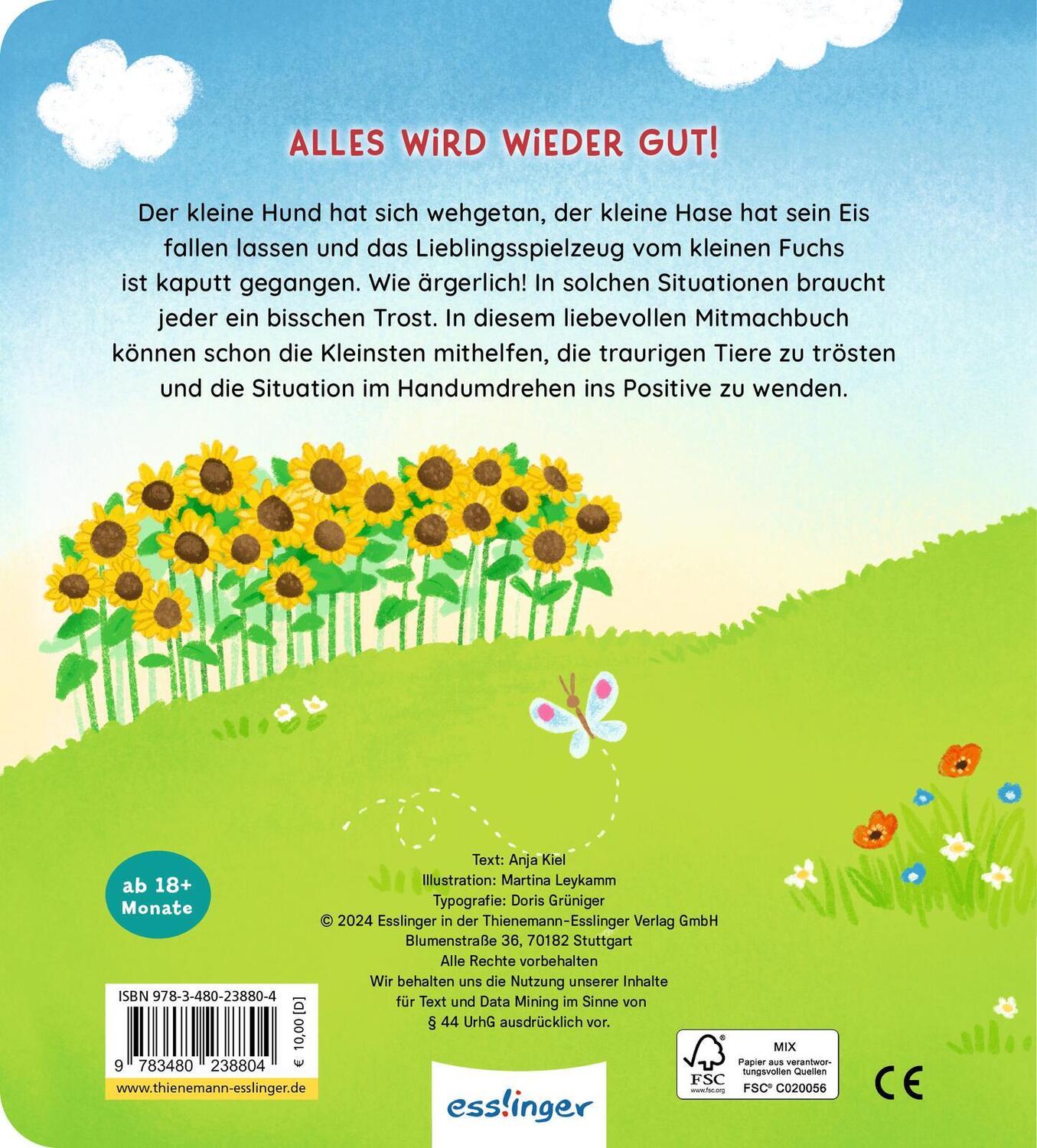 Rückseite: 9783480238804 | Dreh hin - Dreh her: Lass dich trösten, kleiner Hund! | Anja Kiel