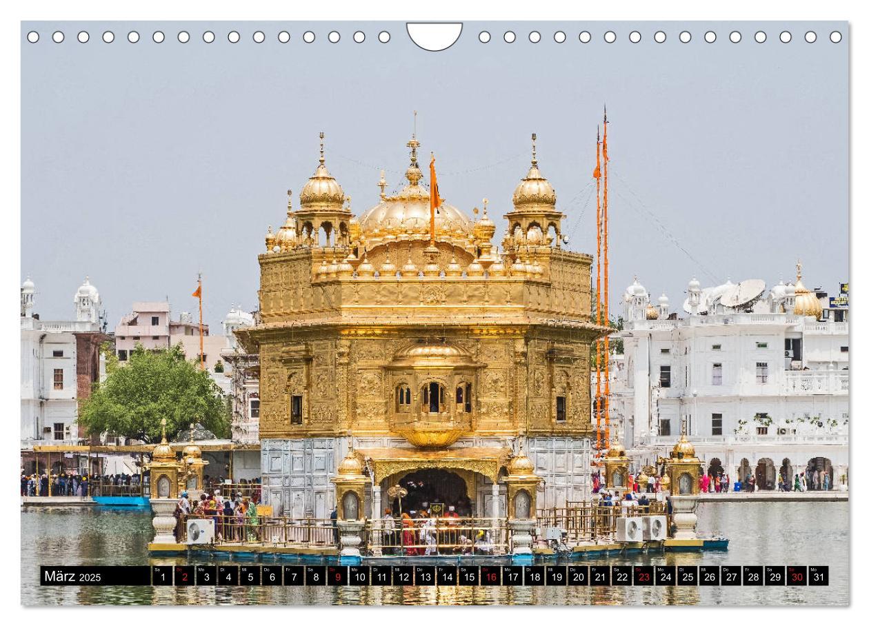 Bild: 9783435304080 | Amritsar - Der goldene Tempel (Wandkalender 2025 DIN A4 quer),...