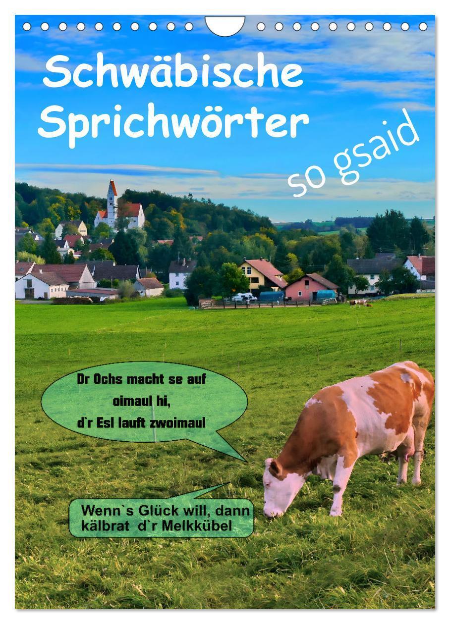Cover: 9783383716188 | Schwäbische Sprichwörter - so gsaid (Wandkalender 2024 DIN A4...