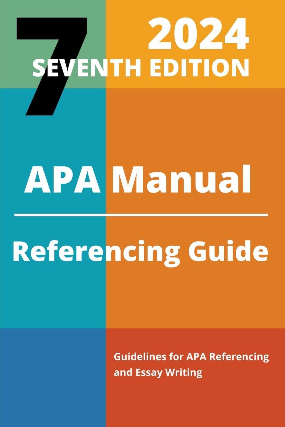 Cover: 9798223976615 | APA Manual 7th Edition 2024 Referencing Guide | Kelly Pearson | Buch