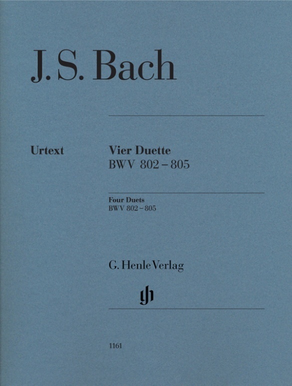 Cover: 9790201811611 | Vier Duette BWV 802-805 | Edition without fingering | Rudolf Steglich