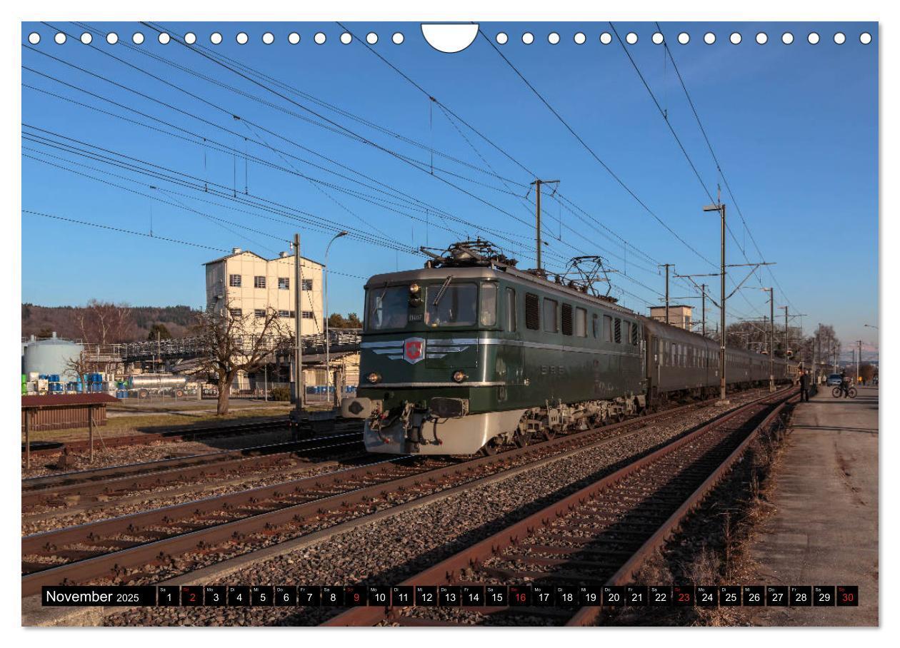 Bild: 9783435346448 | Eisenbahn-Nostalgie - Oldtimer auf Schweizer Schienen (Wandkalender...