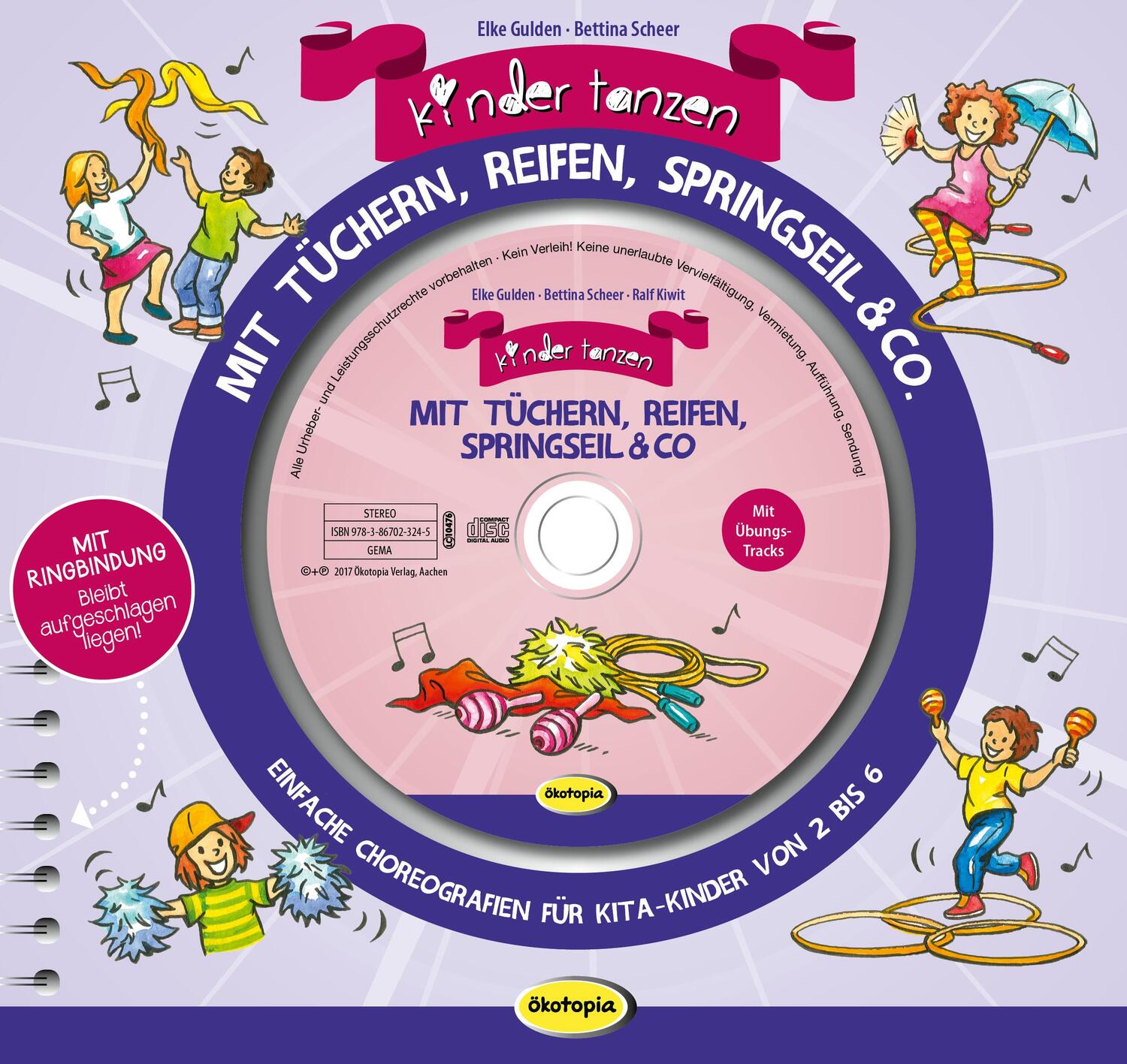 Cover: 9783867023245 | Kinder tanzen mit Tüchern, Reifen, Springseil &amp; Co. | Bettina Scheer