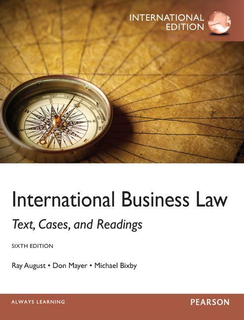 Cover: 9780273768616 | International Business Law | International Edition | August (u. a.)