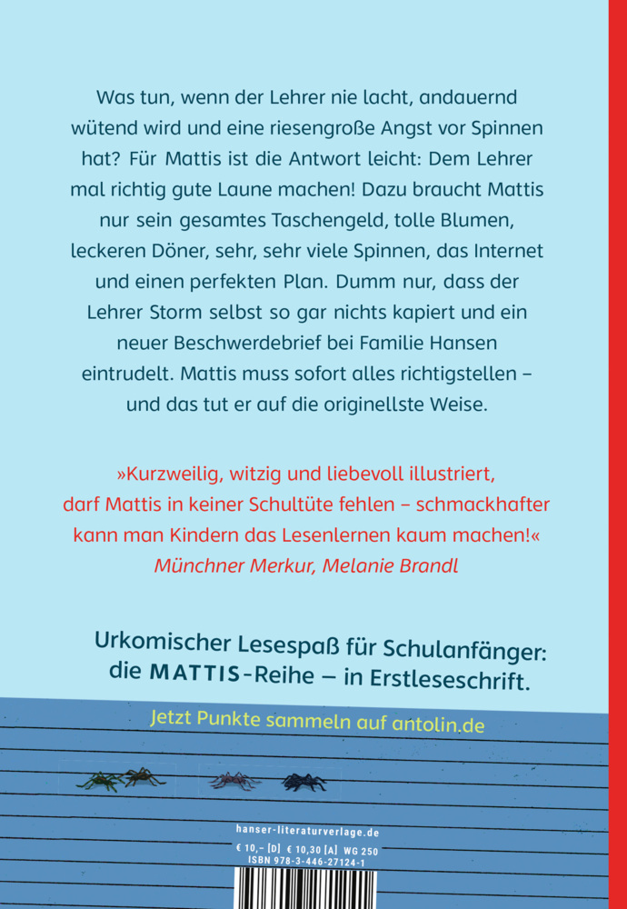 Bild: 9783446271241 | Mattis - Der spinnt, der Lehrer Storm! | Silke Schlichtmann | Buch