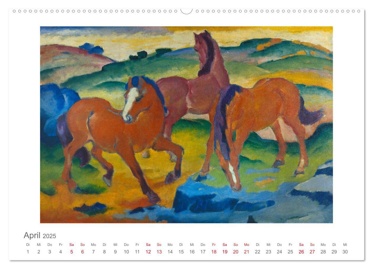 Bild: 9783435324033 | Franz Marc 2025 (Wandkalender 2025 DIN A2 quer), CALVENDO...