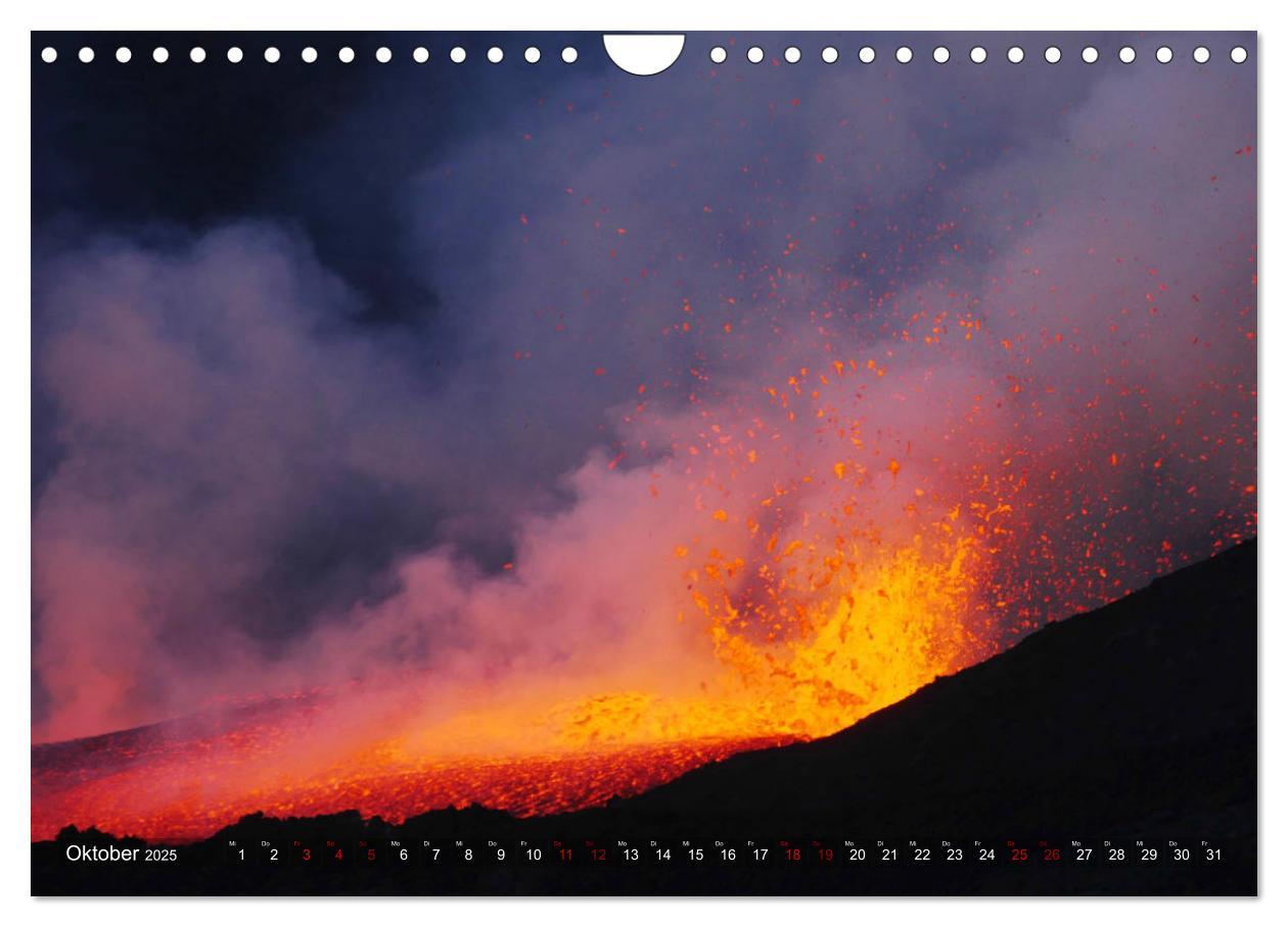 Bild: 9783435436330 | Vulkane - Magma, Lava, Eruptionen (Wandkalender 2025 DIN A4 quer),...