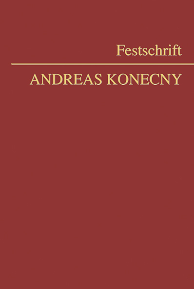 Cover: 9783214036560 | Festschrift Konecny | Jürgen C. T. Rassi (u. a.) | Buch | Leinen