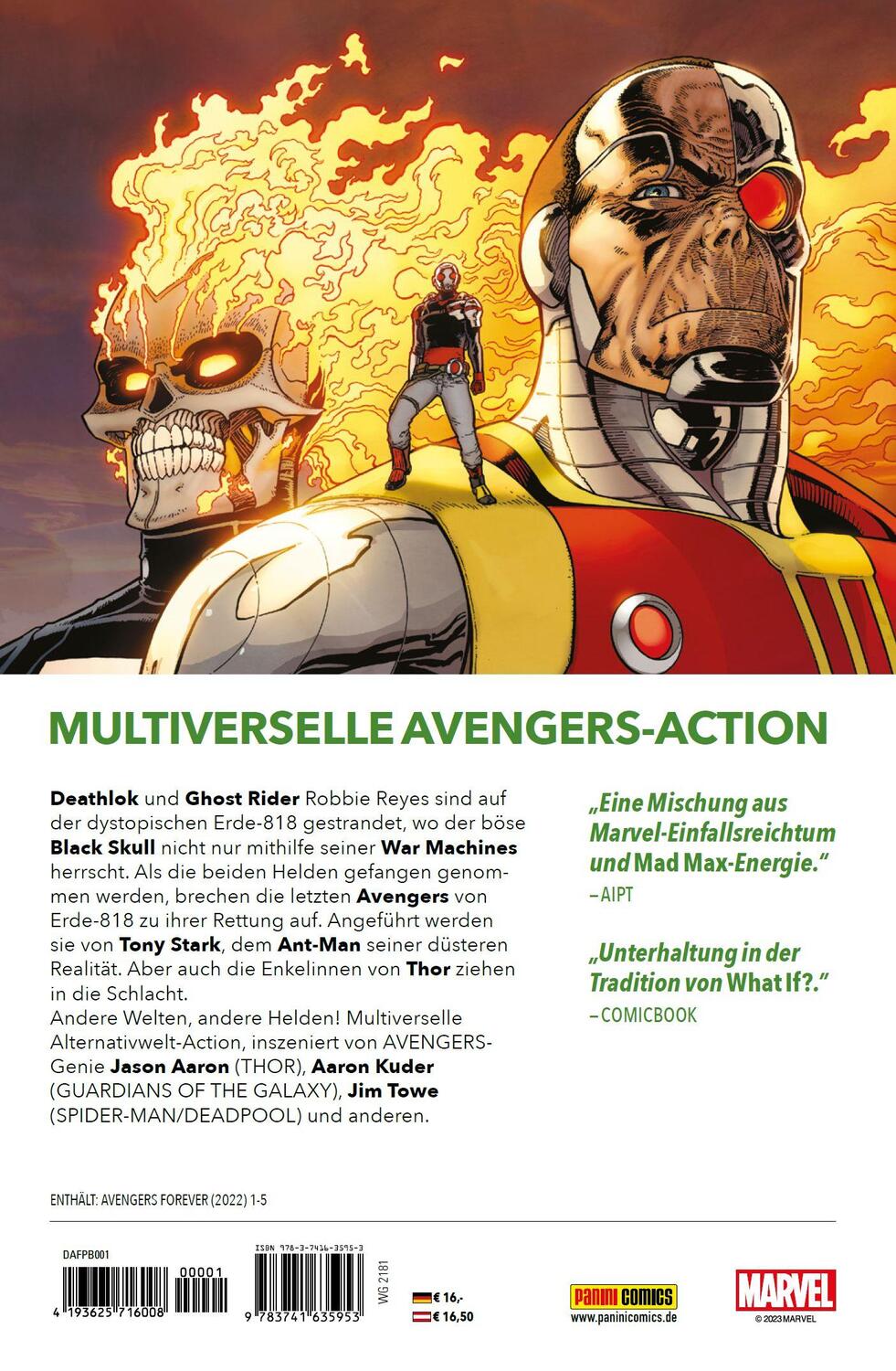 Rückseite: 9783741635953 | Avengers Forever | Bd. 1 (von 2): Helden einer finsteren Welt | Buch