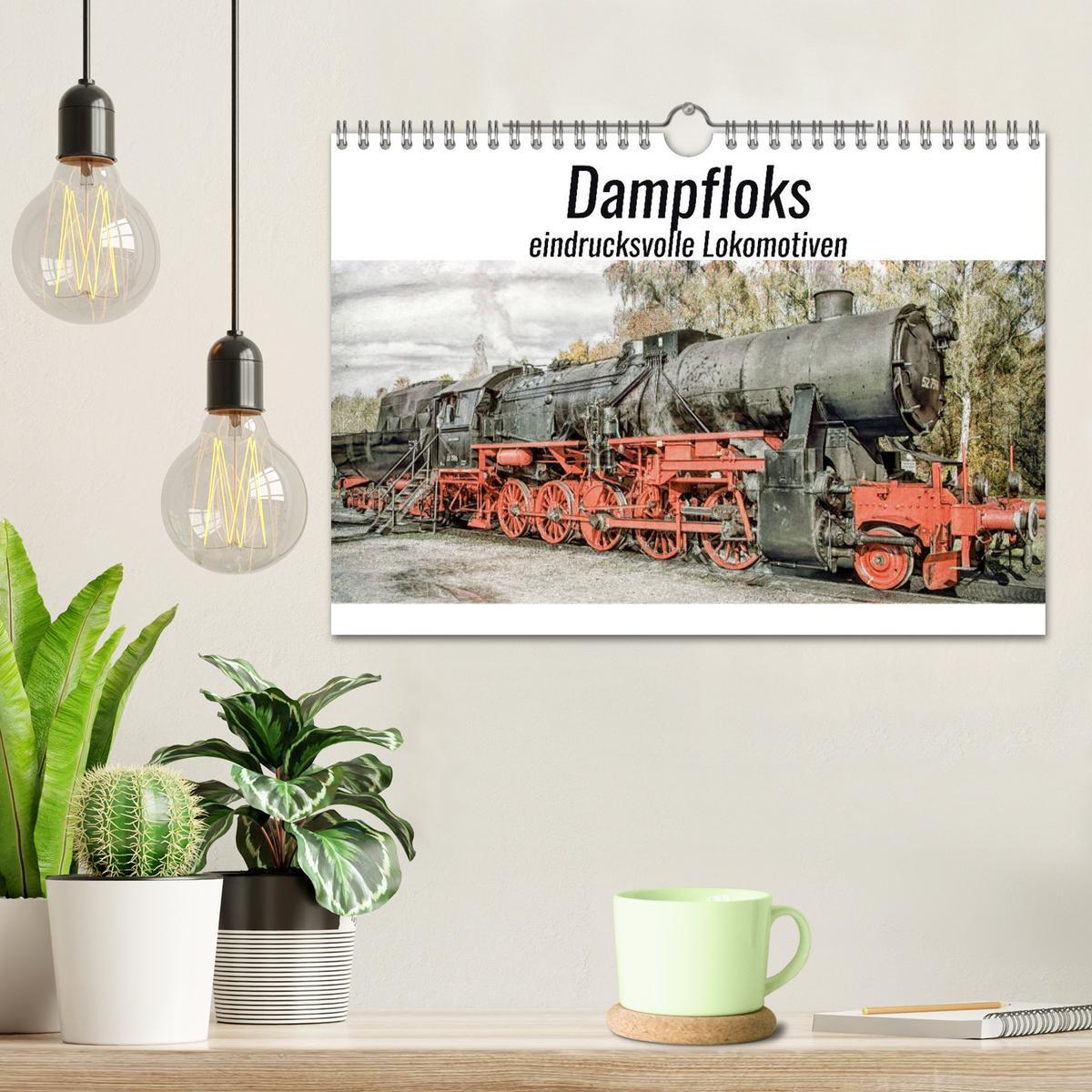 Bild: 9783435134571 | Dampfloks - eindrucksvolle Lokomotiven (Wandkalender 2025 DIN A4...