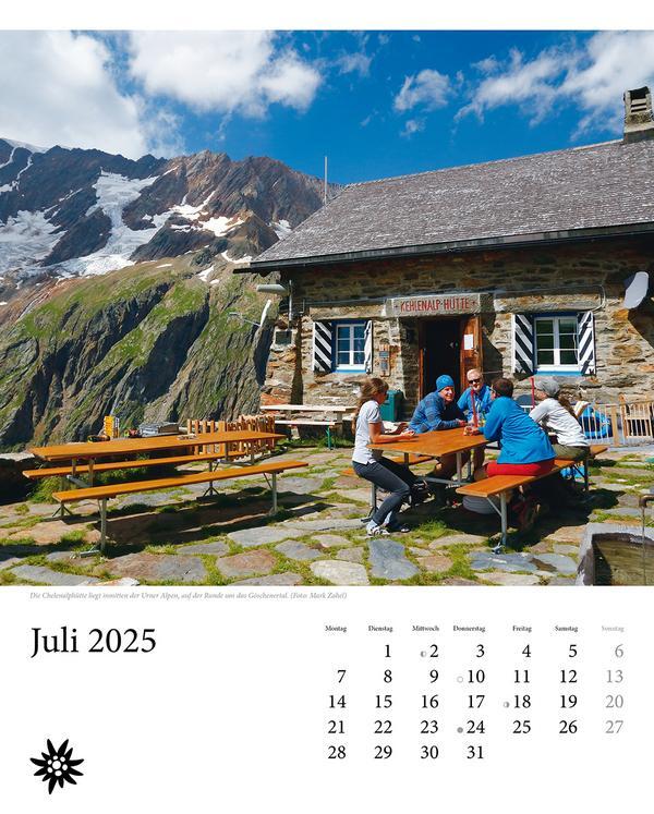 Bild: 9783731876120 | Hütten unserer Alpen 2025 | Verlag Korsch | Kalender | Spiralbindung