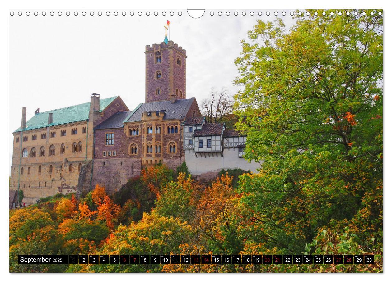 Bild: 9783383875052 | Zwischen Wartburg und Mühltal (Wandkalender 2025 DIN A3 quer),...