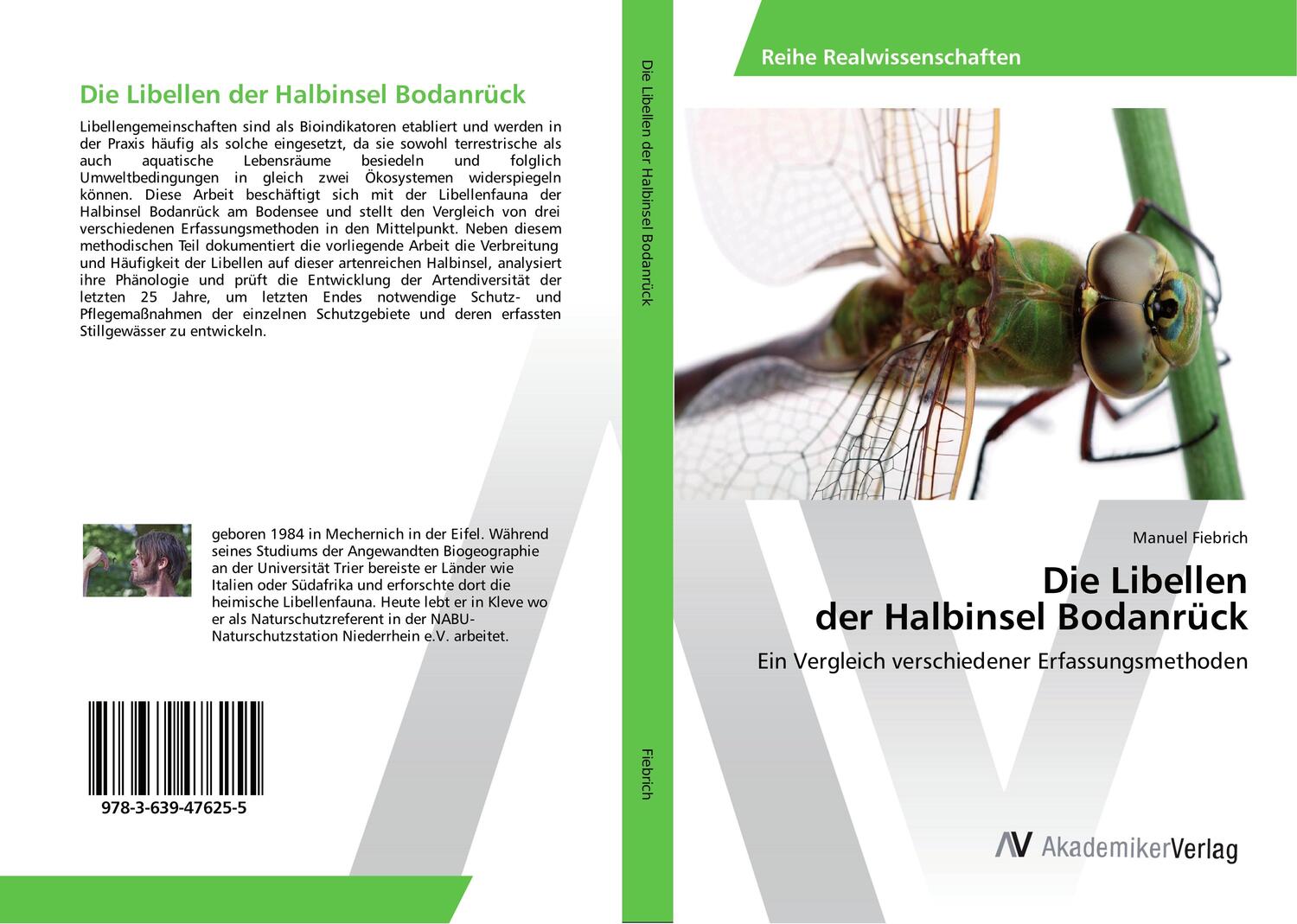 Cover: 9783639476255 | Die Libellen der Halbinsel Bodanrück | Manuel Fiebrich | Taschenbuch