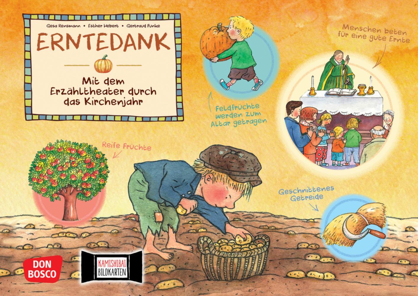 Cover: 4260179514524 | Erntedank. Kamishibai Bildkartenset. | Esther Hebert (u. a.) | Box
