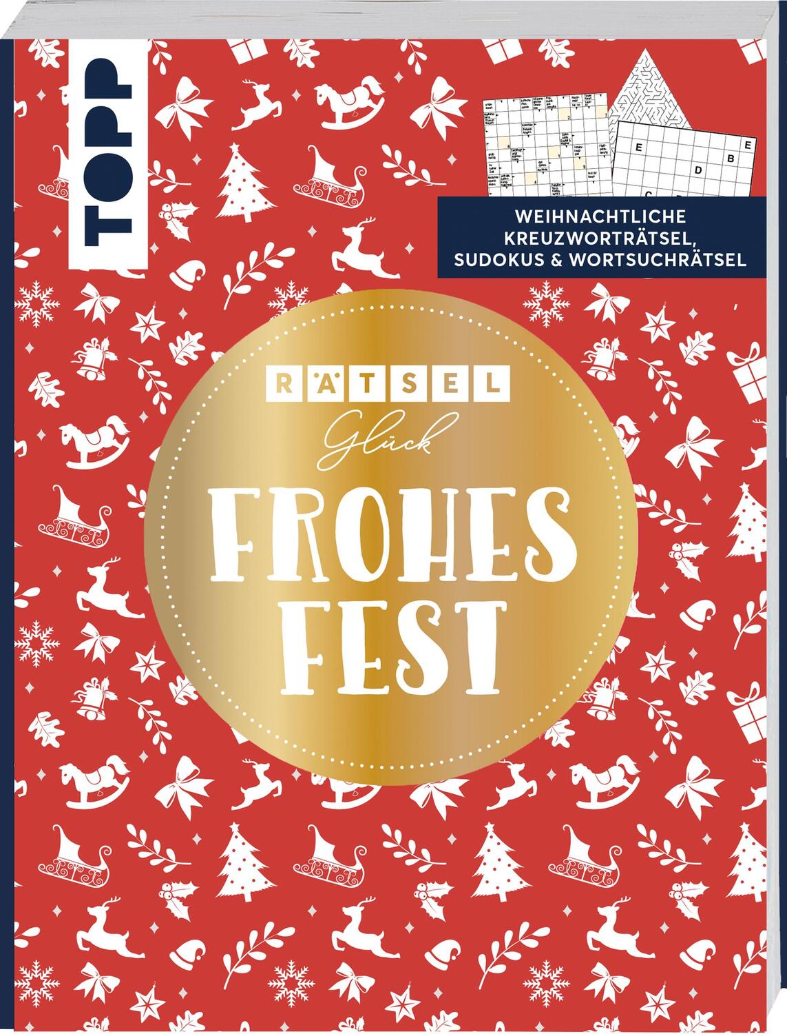 Cover: 9783772480959 | Rätselglück - Frohes Fest | Über 100 besinnliche Rätsel zu Weihnachten