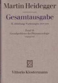 Cover: 9783465036654 | Gesamtausgabe Abt. 2 Vorlesungen Bd. 58. Grundprobleme der...