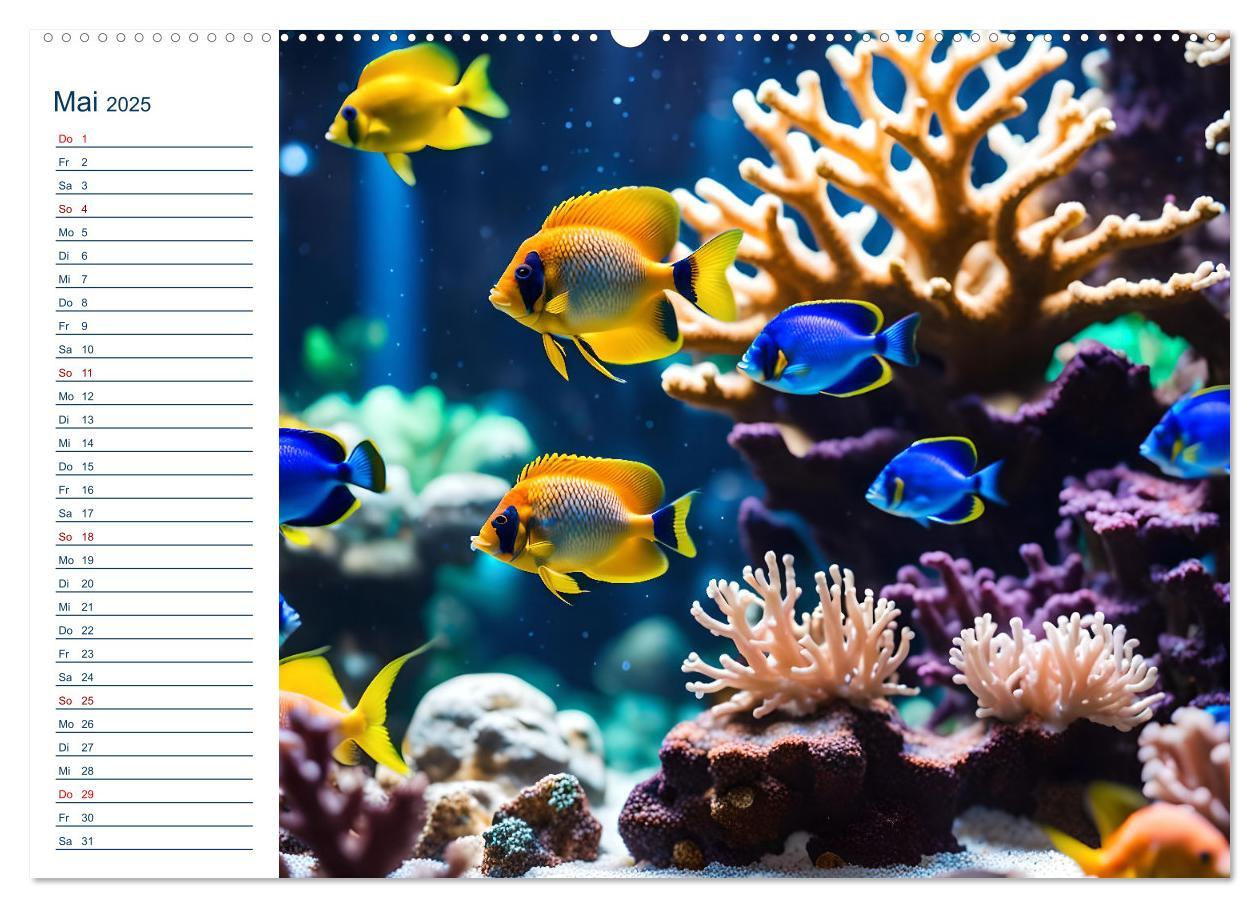 Bild: 9783457144817 | Aquarienzauber - Bunte KI Unterwasserwelten (Wandkalender 2025 DIN...