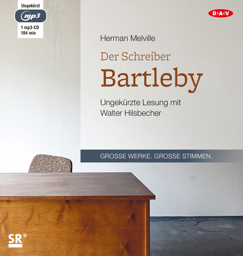 Cover: 9783862316199 | Der Schreiber Bartleby, 1 Audio-CD, 1 MP3 | Ungekürzte Lesung | CD