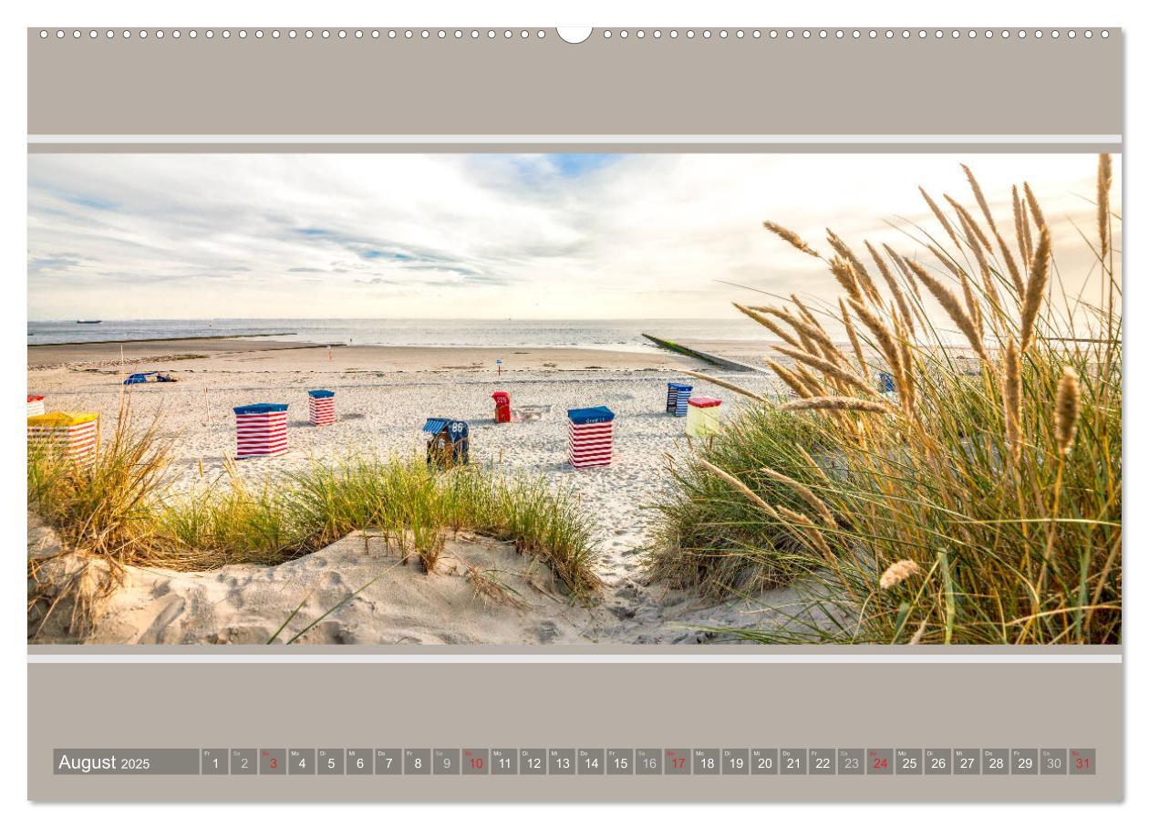 Bild: 9783435485123 | Strandblicke Borkum und Norderney (Wandkalender 2025 DIN A2 quer),...