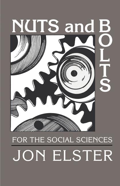 Cover: 9780521376068 | Nuts and Bolts for the Social Sciences | Jon Elster | Taschenbuch