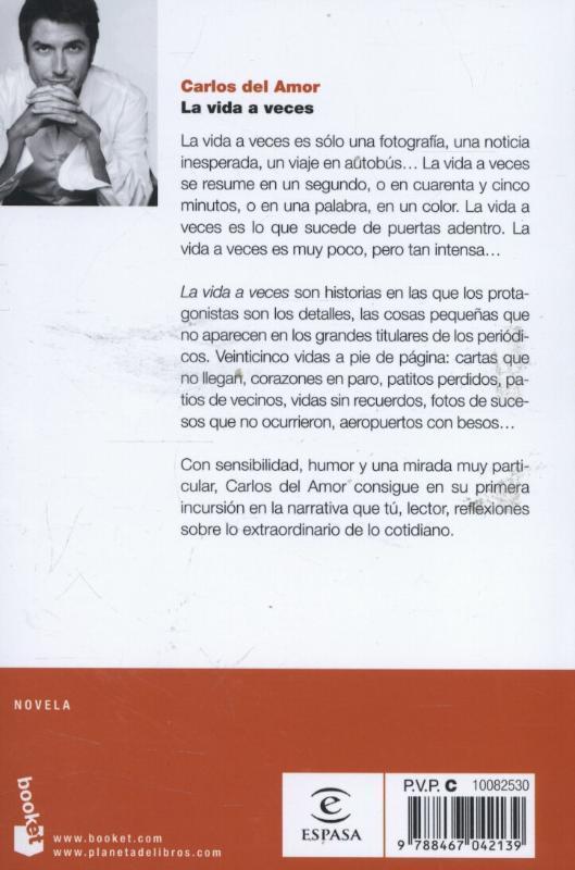 Rückseite: 9788467042139 | La vida a veces | Carlos Del Amor | Taschenbuch | Spanisch | 2014