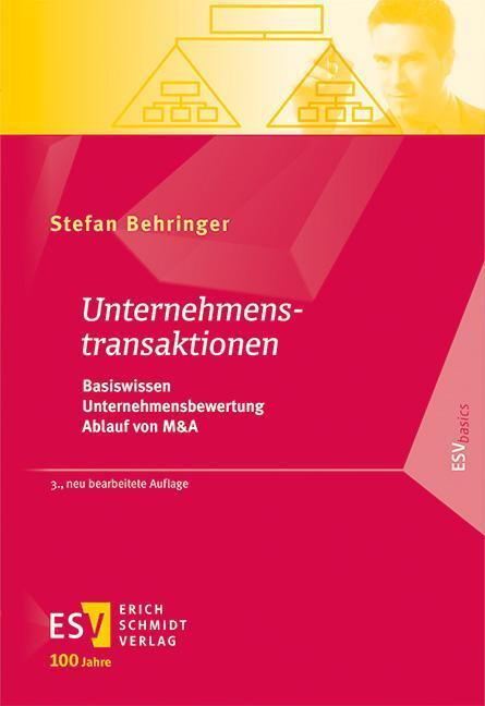 Cover: 9783503238019 | Unternehmenstransaktionen | Stefan Behringer | Taschenbuch | ESVbasics