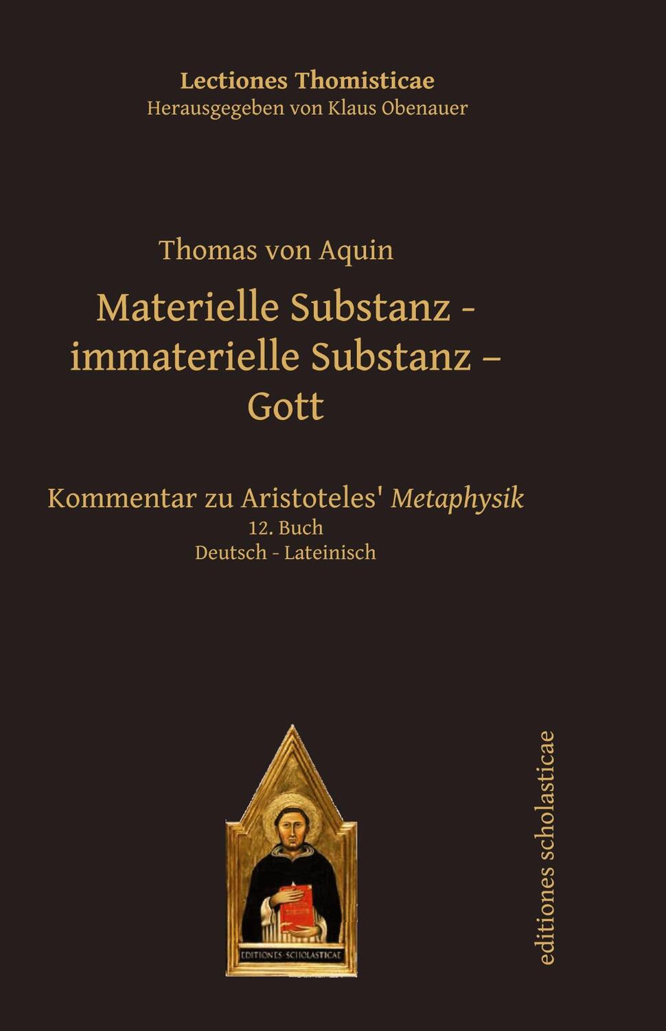 Cover: 9783868385823 | Materielle Substanz, immaterielle Substanz, Gott | Thomas von Aquin