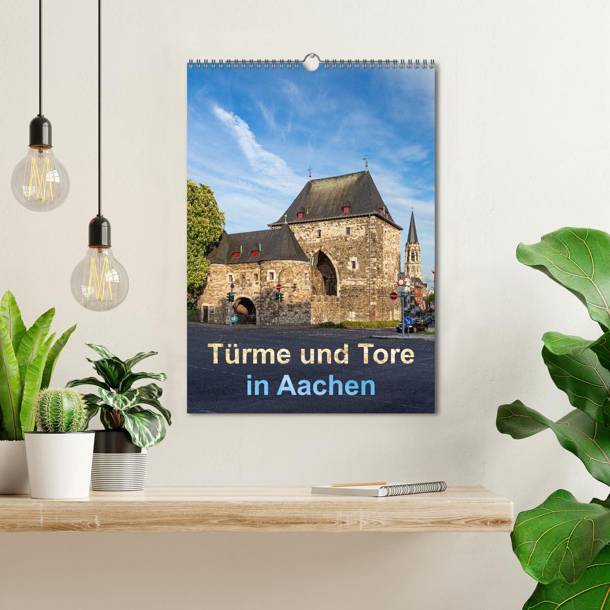 Bild: 9783435888856 | Türme und Tore in Aachen (Wandkalender 2025 DIN A3 hoch), CALVENDO...