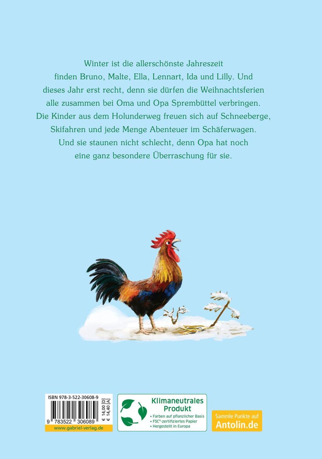 Rückseite: 9783522306089 | Holunderweg: Winter im Holunderweg | Martina Baumbach | Buch | 128 S.