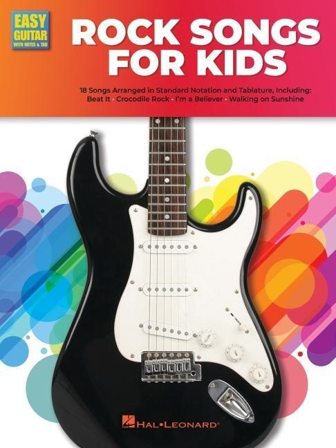 Cover: 840126970180 | Rock Guitar Songs for Kids: Easy Guitar with Notes &amp; Tab Songbook