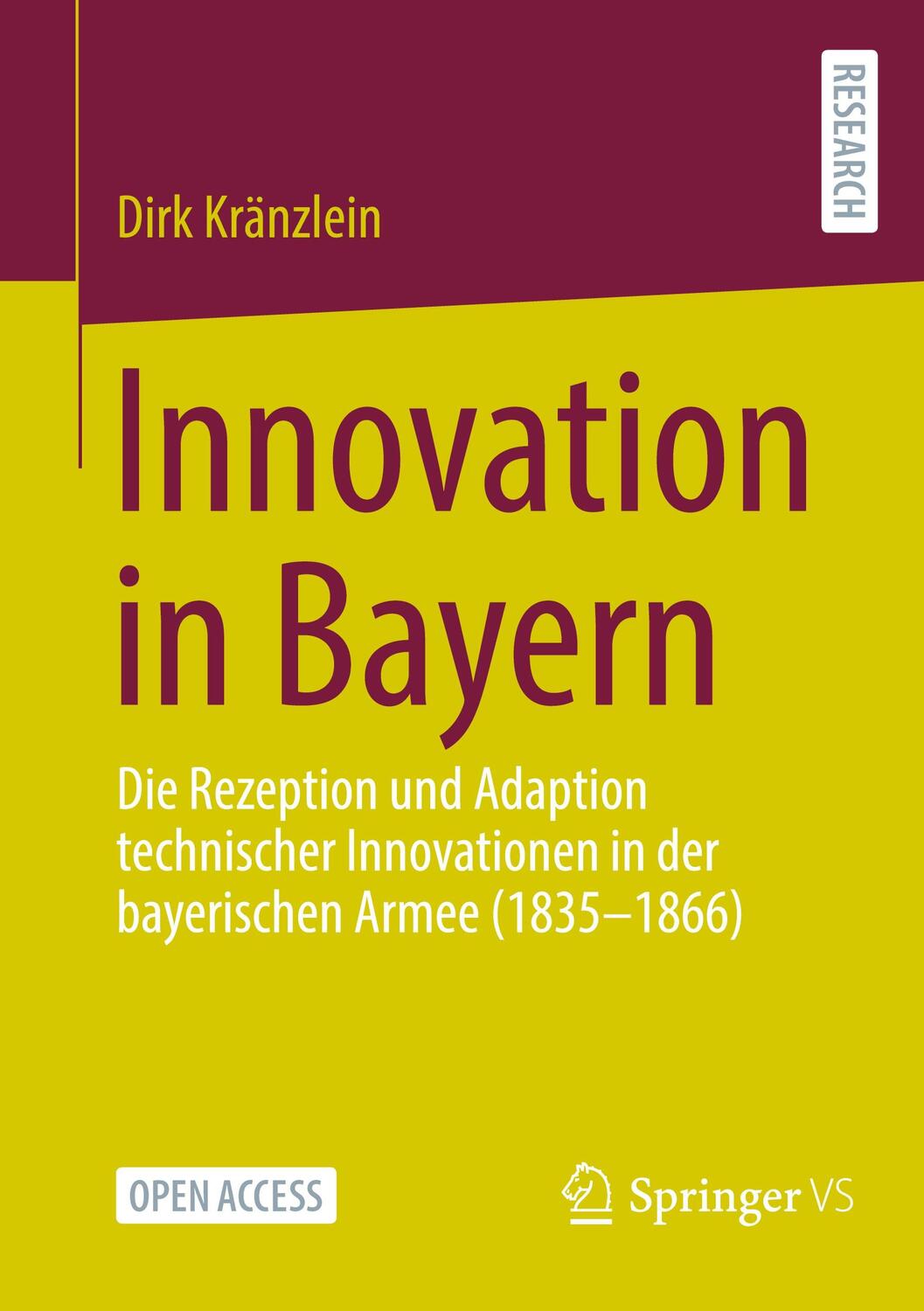Cover: 9783658395605 | Innovation in Bayern | Dirk Kränzlein | Taschenbuch | Paperback | VI